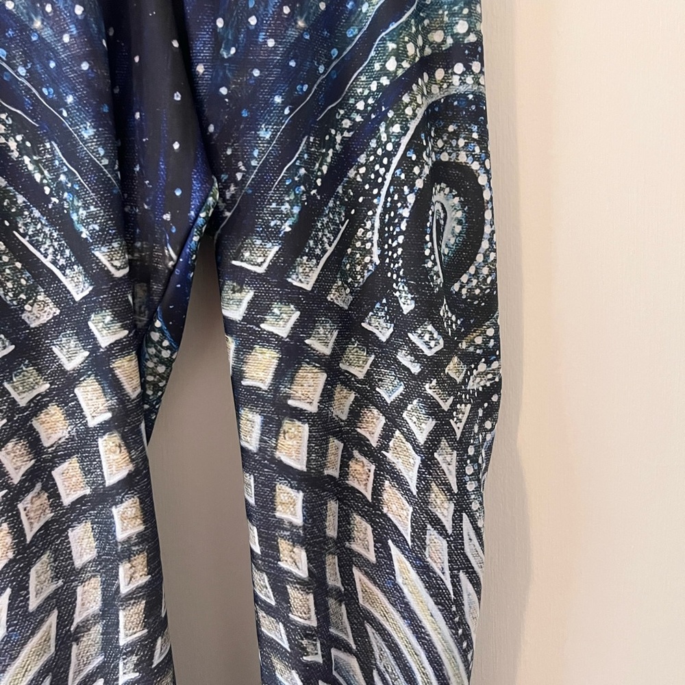 Bombsheller Leggings Emergence Synaptic Art by Natalie Doud XL - Picture 2 of 8